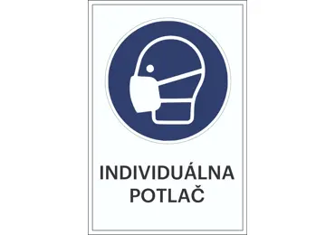 Sicherheitsbefehlkennzeichnung – Schutzmaske tragen + individueller Text