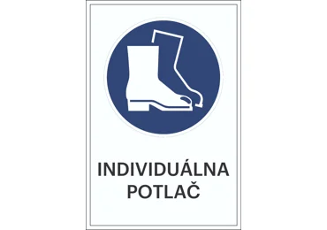 Sicherheitsbefehlkennzeichnung – Schutzschuhe benutzen + individueller Text