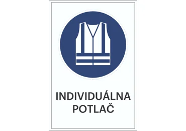 Sicherheitsbefehlkennzeichnung – Warnweste benutzen + individueller Text