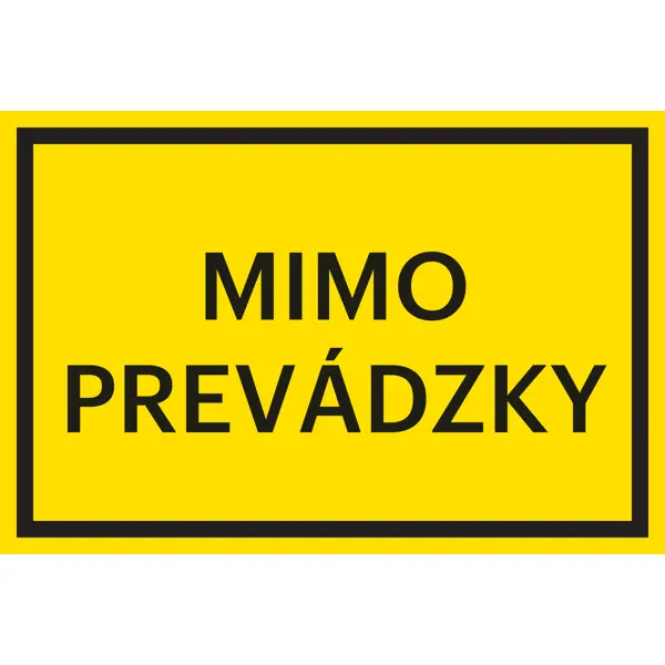 Sicherheitsmarkierung, ''außer Betrieb'' – Folie, 300×200 mm