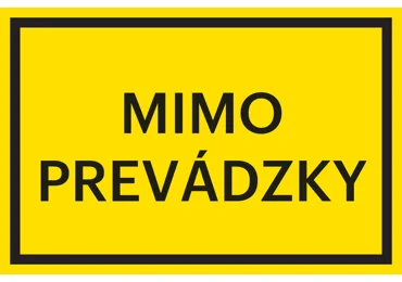 Sicherheitsmarkierung – "außer Betrieb"