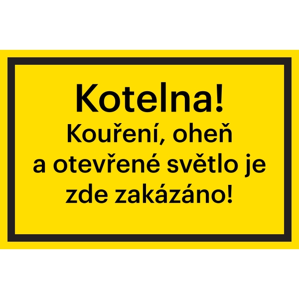 Sicherheitsmarkierung, ''Heizraum!'' – Aluminium-Kompositwerkstoff, 200×133 mm