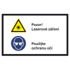 Sicherheitsmarkierung, Text nach Wunsch – Aluminium-Kompositwerkstoff, rot-weiß, 200×133 mm