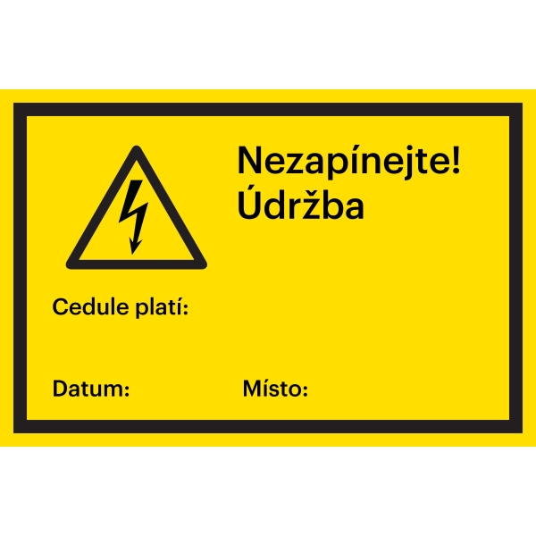 Sicherheitsmarkierung, Wartungsarbeiten mit Piktogramm – Aluminium-Kompositwerkstoff, 200×133 mm