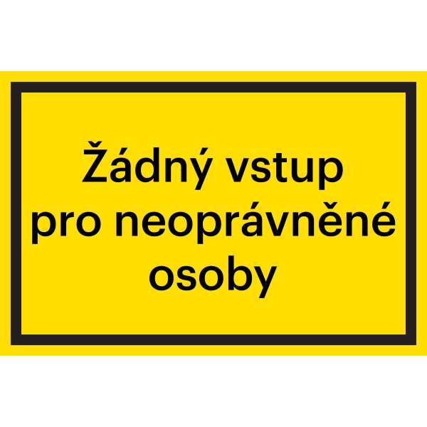 Sicherheitsmarkierung, ''Zutritt für Unbefugte verboten'' – Aluminium-Kompositwerkstoff, 200×133 mm