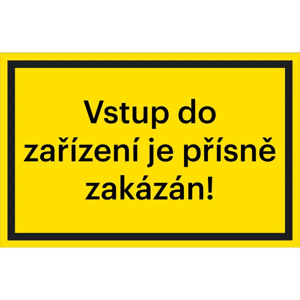 Sicherheitsmarkierung, Zutritt verboten – Folie, 400×266 mm
