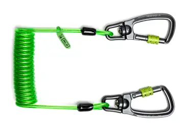 Spiral-Befestigungsschnur NLG Lanyard – grün