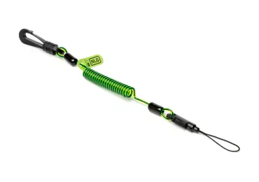 Spiral-Befestigungsschnur NLG Lanyard, klein – Kunststoff, grün