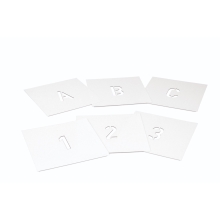 Sprühschablone – Kunststoff, 0-9, Zeichenhöhe 200 mm, 10er-Pack