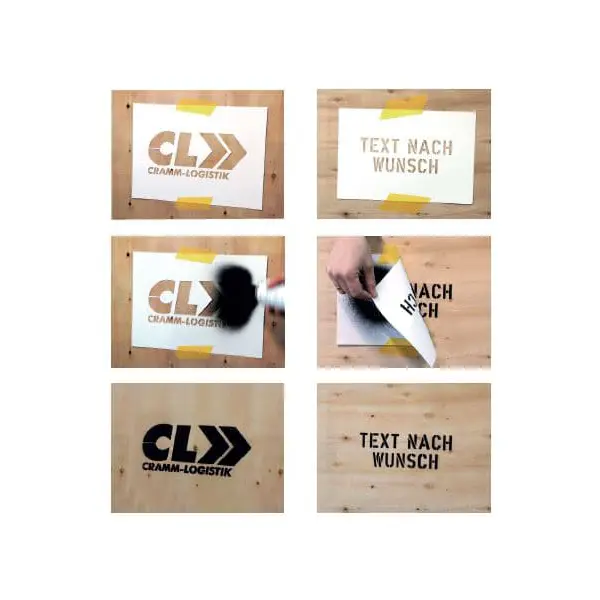 Sprühschablone – Kunststoff, 0-9, Zeichenhöhe 50 mm, 10er-Pack