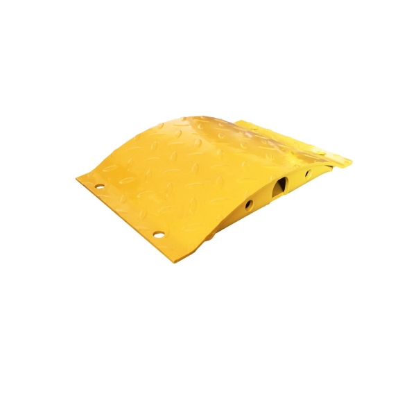 Stahl-Retarder – Kabelbrücke 25 km/h, 40 t–250×360×50 mm, gelb