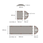 Stahl-Retarder – Kabelbrücke 25 km/h, 40t – 1000×360×50 mm, gelb