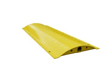 Stahl-Retarder – Kabelbrücke 25 km/h, 40t – 1000×360×50 mm, gelb