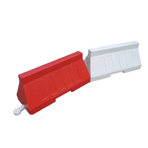 Straßenleitplanke aus Kunststoff 50 – PE, Rot, 500×400×1006 mm