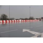 Straßenleitplanke aus Kunststoff 80 – PE, Rot, 800×400×1160 mm