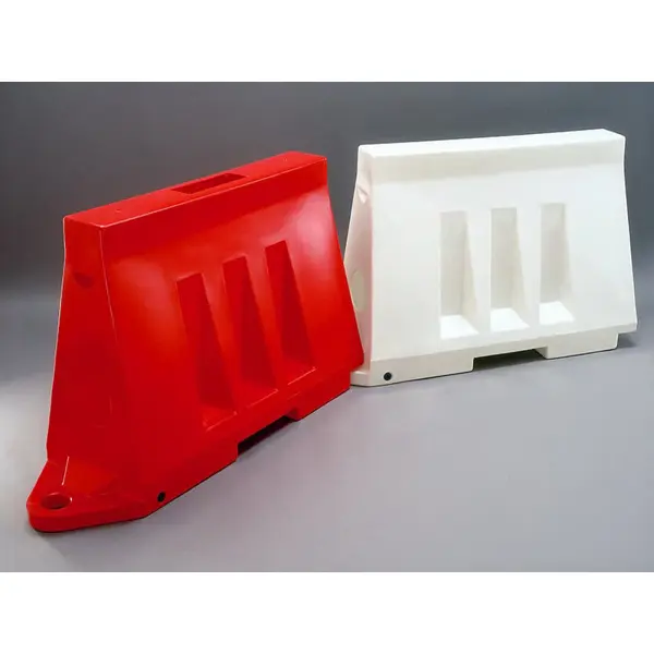 Straßenleitplanke aus Kunststoff 80 – PE, Rot, 800×400×1160 mm