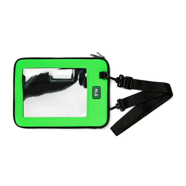 Tablettetui NLG mit 3 kg Tragfähigkeit – Kunststoff, grün-schwarz, 300×220 mm