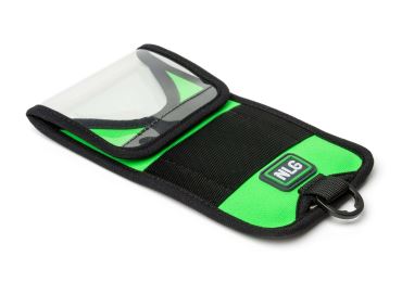 Telefonetui NLG mit 1 kg Tragfähigkeit – Kunststoff, grün-schwarz, 180×100 mm