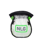 Transparentes selbstschließendes Werkzeugetui NLG mit Tragfähigkeit 5 kg – Kunststoff, grün-schwarz, 250×200×100 mm