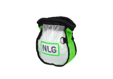 Transparentes selbstschließendes Werkzeugetui NLG mit Tragfähigkeit 5 kg – Kunststoff, grün-schwarz, 250×200×100 mm