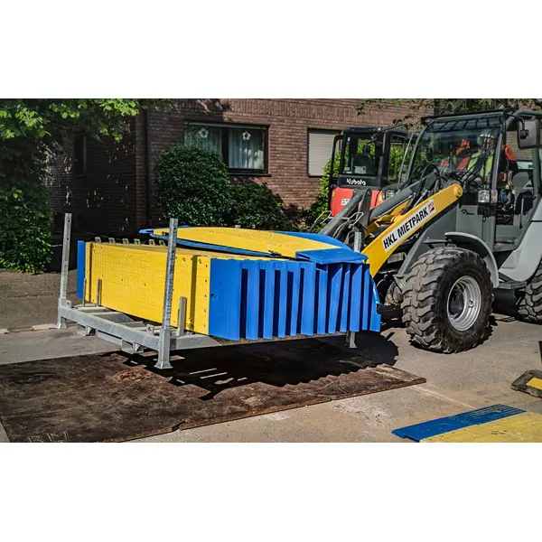 Transport-metall-Palette für Grabenabdeckung 23/5 (12 Mittelstücke, 2 Endstücke)