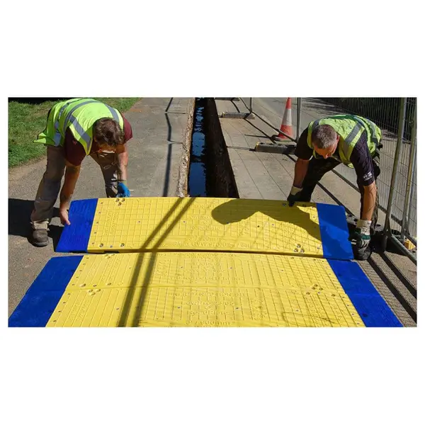 Transport-metall-Palette für Grabenabdeckung 23/5 (12 Mittelstücke, 2 Endstücke)
