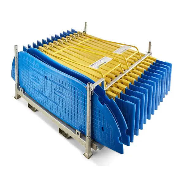 Transport-metall-Palette für Grabenabdeckung 23/5 (12 Mittelstücke, 2 Endstücke)