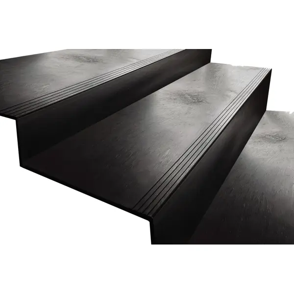 Treppenkantenprofil StandardRecycled aus recyceltem PVC – 300×200×1080×10 mm, glatte Oberfläche, anthrazit