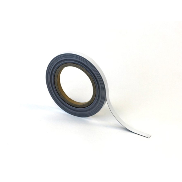 Umschreibbare Magnetbänder – weiß, 10 mm × 10 m