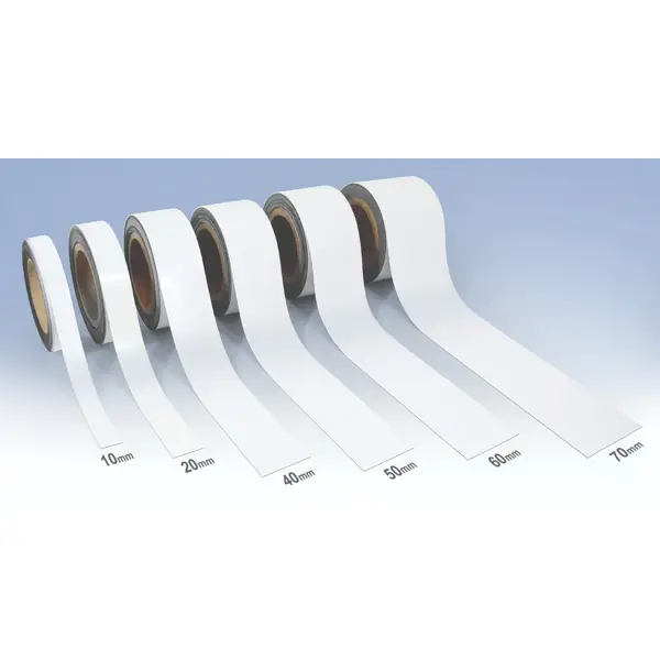 Umschreibbare Magnetbänder – weiß, 30 mm × 10 m