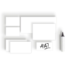 Umschreibbare Magnetetiketten – weiß, 100×150 mm, 100er-Pack
