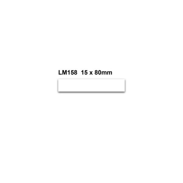 Umschreibbare Magnetetiketten – weiß, 15×80 mm, 100er-Pack
