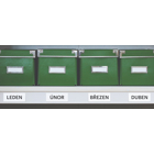 Umschreibbare Magnetetiketten – weiß, 30×100 mm, 100er-Pack