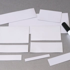 Umschreibbare Magnetetiketten – weiß, 30×80 mm, 100er-Pack