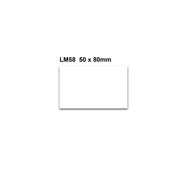 Umschreibbare Magnetetiketten – weiß, 50×80 mm, 100er-Pack