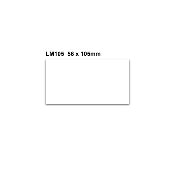 Umschreibbare Magnetetiketten – weiß, 56×105 mm, 100er-Pack
