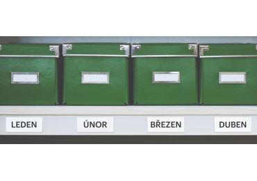 Umschreibbare Magnetetiketten – weiß