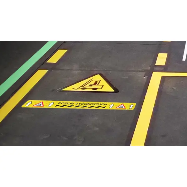 Universal-Bodenmarkierung mit Bedruckung WT-5429, individuelles Design – Antirutsch-Folie, 600×75 mm