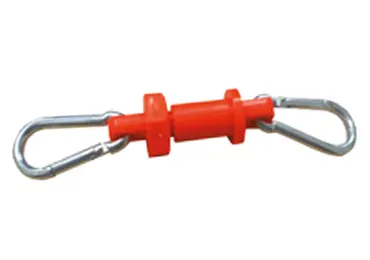 Verbindungsglied für Kunststoffketten, Doppelkupplung, rot