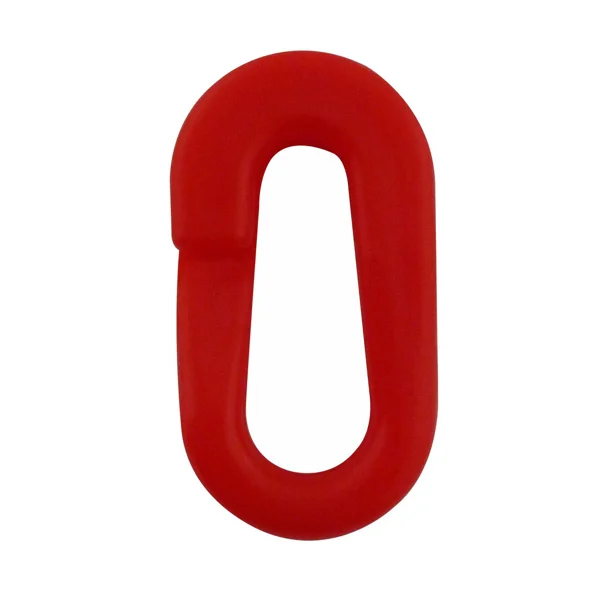 Verbindungsglied für Kunststoffketten, durchdringender Karabinerhaken-Typ – rot, 4er-Pack