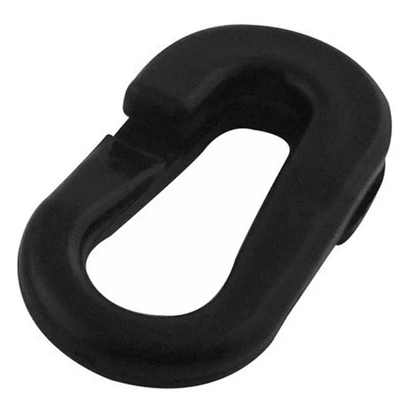 Verbindungsglied für Kunststoffketten, durchdringender Karabinerhaken-Typ – schwarz, 4er-Pack