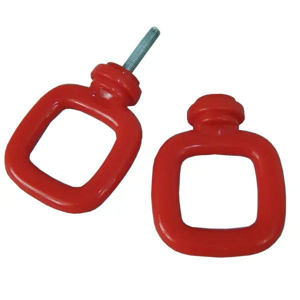 Verbindungsglied für Kunststoffketten, Ösentyp – rot, 4er-Pack