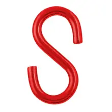 Verbindungsglied für Kunststoffketten, S-Typ – rot, 4er-Pack