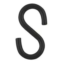 Verbindungsglied für Kunststoffketten, S-Typ – schwarz, 4er-Pack