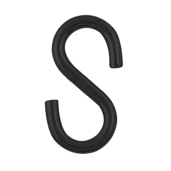 Verbindungsglied für Kunststoffketten, S-Typ – schwarz, 4er-Pack