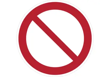 Verbotskennzeichnung – allgemeine Verbote