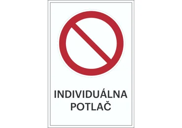 Verbotskennzeichnung – allgemeine Verbote + individueller Text