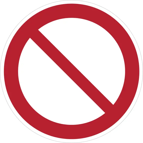 Verbotskennzeichnung, allgemeine Verbote – Polycarbonat, D. 600 mm