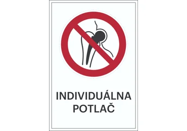 Verbotskennzeichnung – Kein Zutritt für Personen mit Implantaten aus Metall + individueller Text