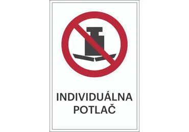 Verbotskennzeichnung – keine schwere Last + individueller Text